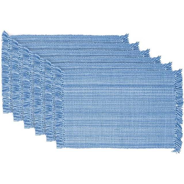 Design Imports Variegated Natural Fringe Placemat Set of 6