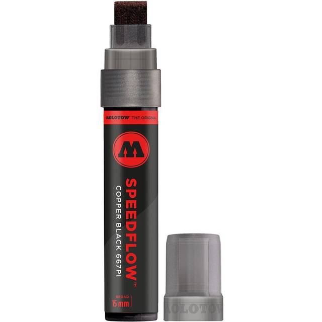 Molotow : Masterpiece 667PI Speedflow Marker : 15mm : Copper Black