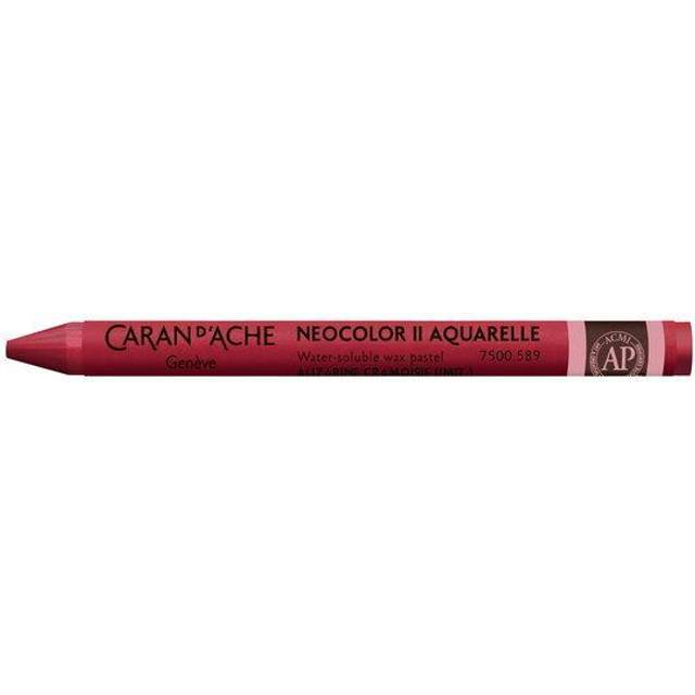 Caran d'Ache : Neocolor II : Watercolour Crayon : Crimson Alizarin Hue