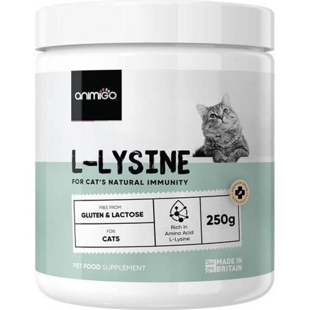 Lysine for cats - 250g Powder - Supports Overall Health and Well-being - Animigo