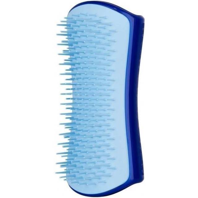 Pet Teezer, Small De-Shedding and Dog Grooming Brush, Navy And Sky Blue