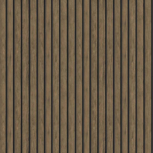 Holden decor wood slat dark oak 3d effect wallpaper 13130