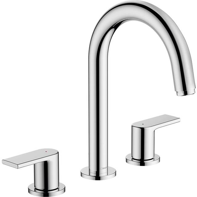 Hansgrohe Vernis Shape Chrome 3-Hole Basin Mixer Tap With Pop-Up Waste