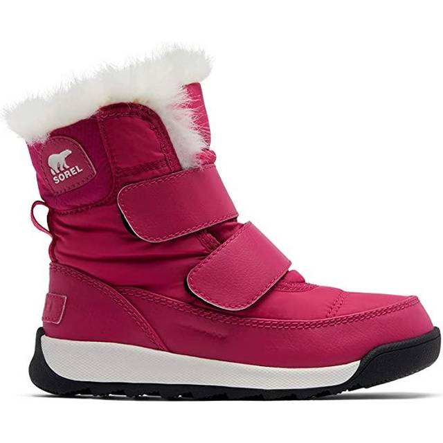 Sorel Whitney 2 remmar vattentäta vinterstövlar för barn, röd (kaktus rosa x svart), 30 EU, Kaktus rosa svart, 30 EU