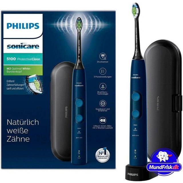 Philips HX6851/53 Sonicare ProtectiveClean 5100 Elektrisk Tandborste, Mörkblå