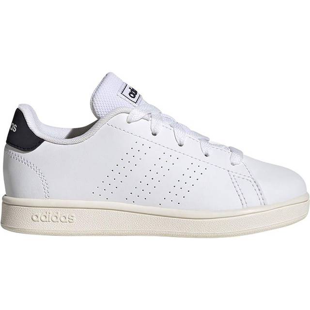 adidas Sportswear Childrens Unisex Advantage Lifestyle Court Lace Shoes - Off-White - Size UK 2