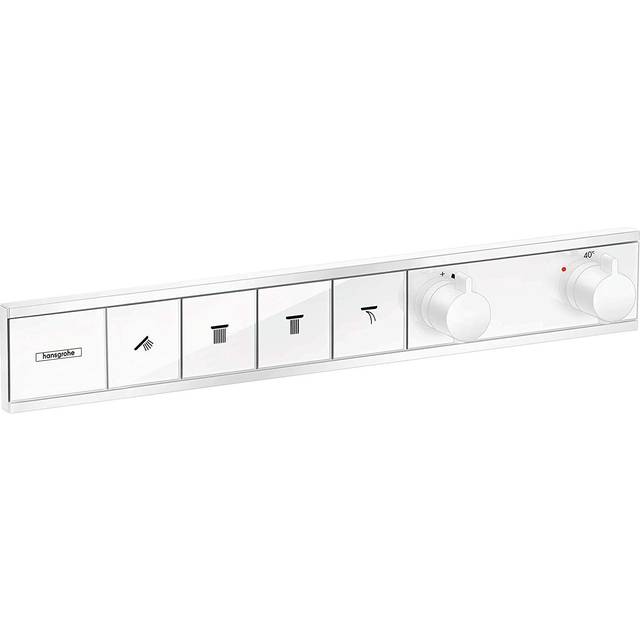 Hansgrohe RainSelect Matt White 4 Functions Thermostatic Shower Mixer