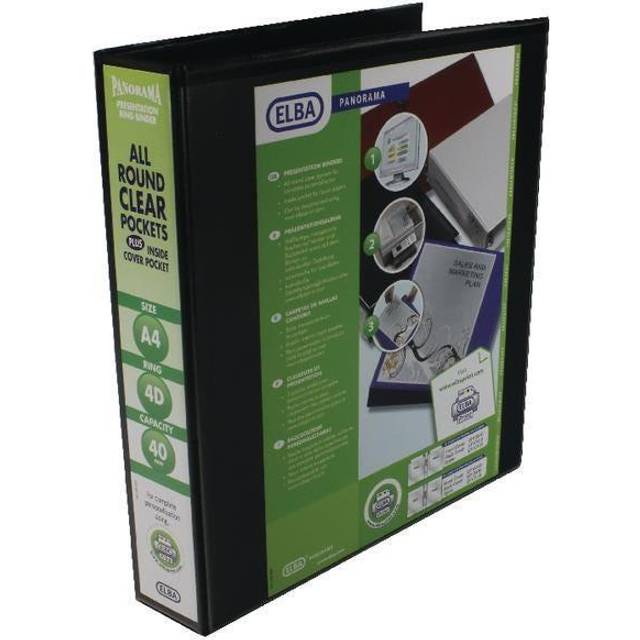 Elba 400008417 Black ring binder