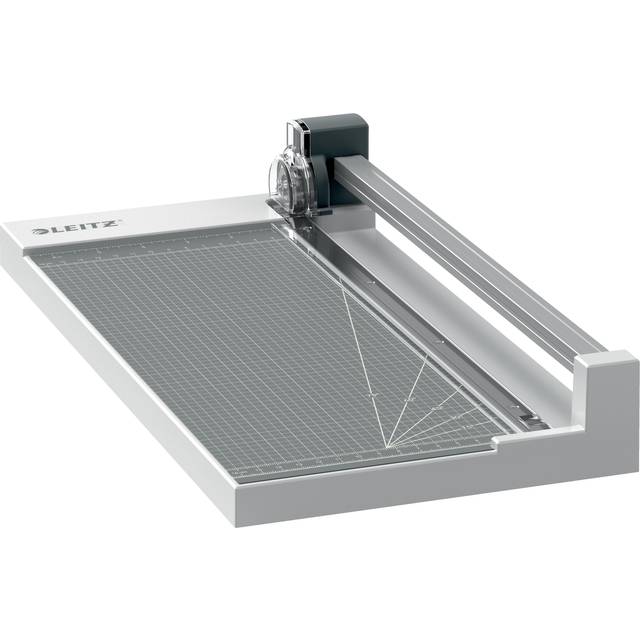 Leitz Precision Home Office Pappersskärare, A4, Skär Upp Till 10 Pappersark, 305mm Skärlängd, Fixerat Rakt Blad och Pappersguide, 90260000