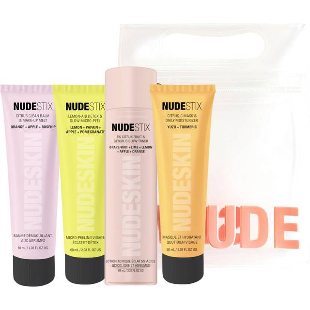 Nudestix Citrus Sæt Renew I 4 Faser Lemon-Aid Detox Peel-Off Mask - 60 ml