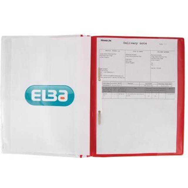Elba Quotation Fldr A4 Red P25