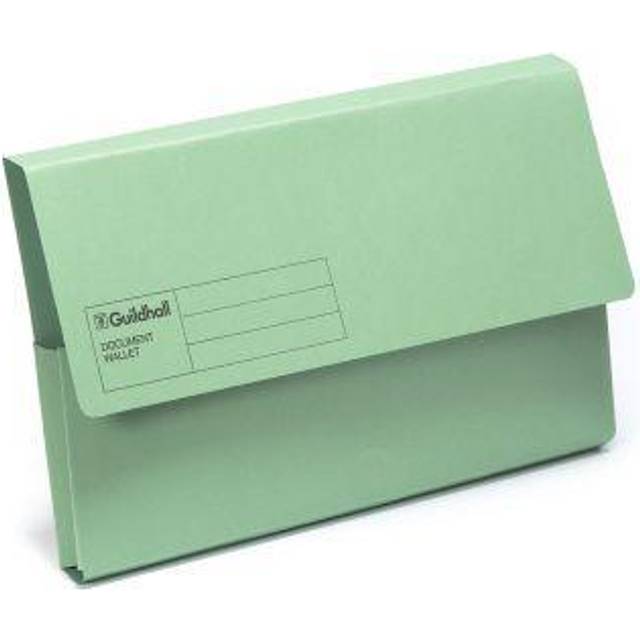 Exacompta Guildhall Document Wallet Foolscap Green (50 Pack)