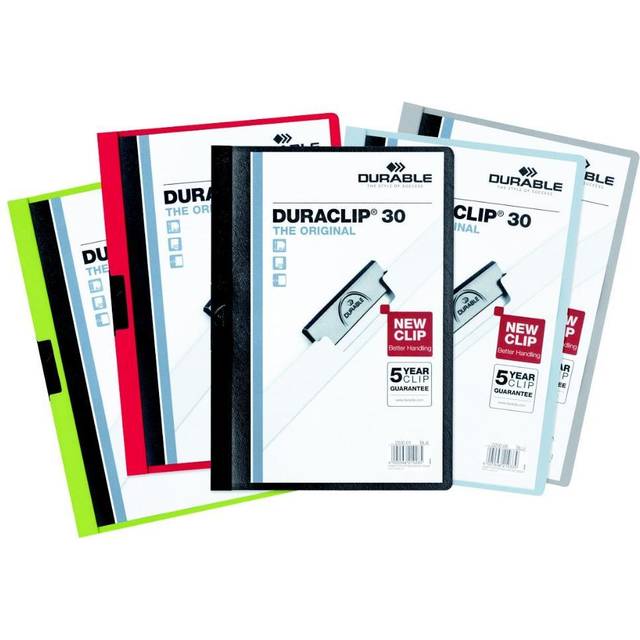 DURACLIP 30 A4 Clip Folder - Black