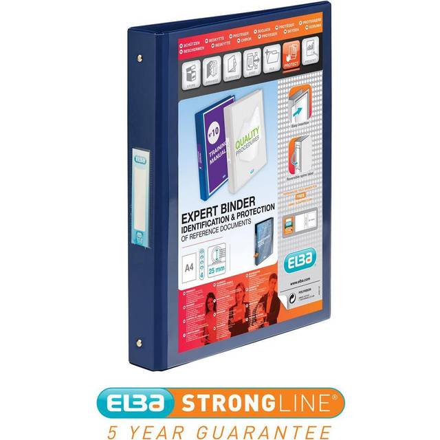 Elba Ring Binder Vision A4+ 30mm Spine 4 O- Ring Portrait Blue
