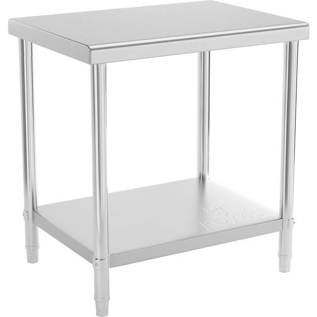 Stainless Steel Work Table - 80 x 60 cm - 190 kg load capacity - Kitchen table