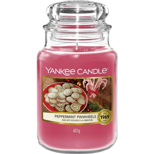 Yankee Candle Classic Large Jar Peppermint Pinwheels 623g
