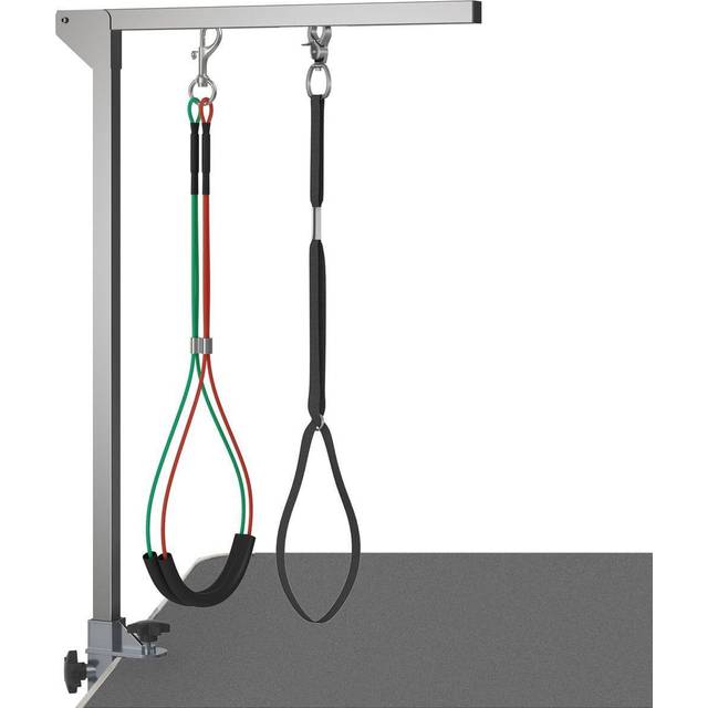 PawHut Adjustable Pet Grooming Arm w/ Clamp - Haunch Holders - Grooming Loop | TJ Hughes