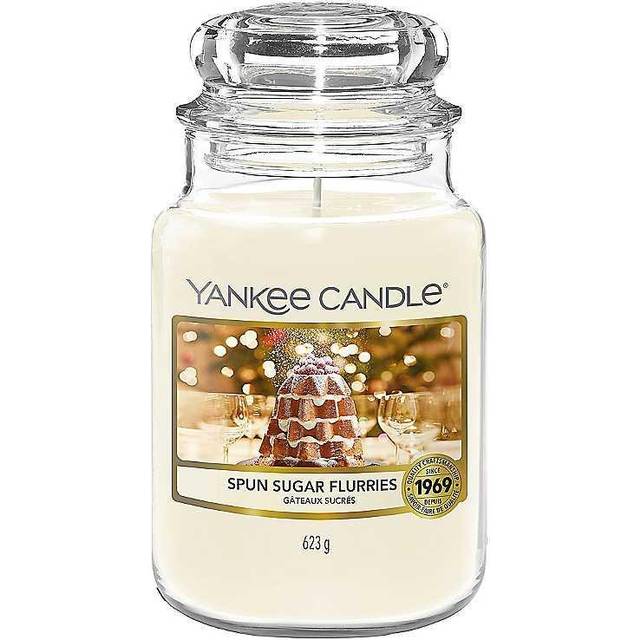 Yankee Candle Doftljus Spunnet Socker Flurries Stor Burk Ljus Snöglob Underlandet Samling Bränntid: upp till 150 timmar