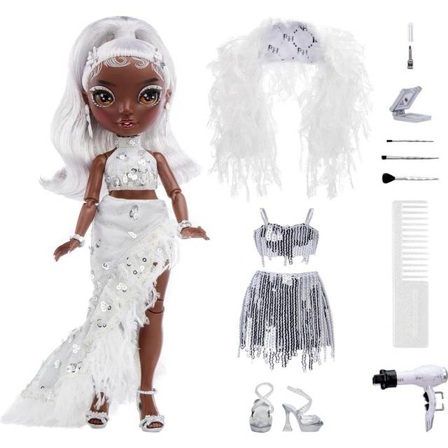 Rainbow High Rainbow Vision Divas - AYESHA STERLING - Silver - Fashion Doll, Mix & Match Designer Outfits, Mic, Accessories and Vanity Plays