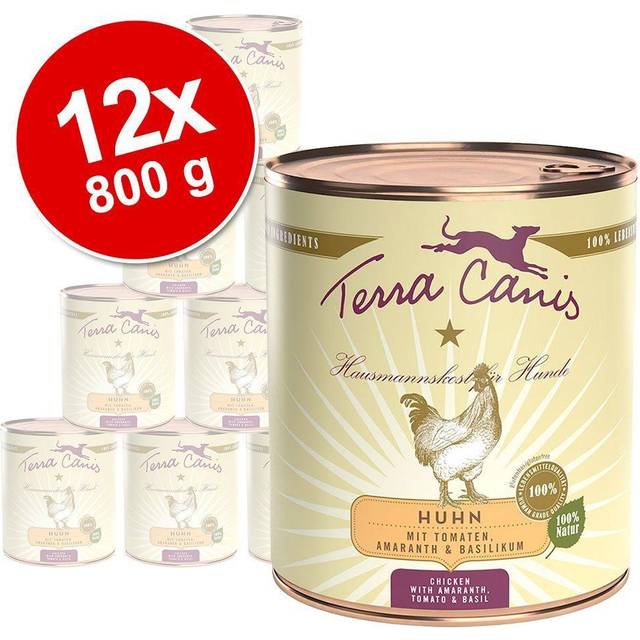 Terra Canis 6 x 800 g H&#xE4;st med amarant, persika & r&#xF6;dbetor