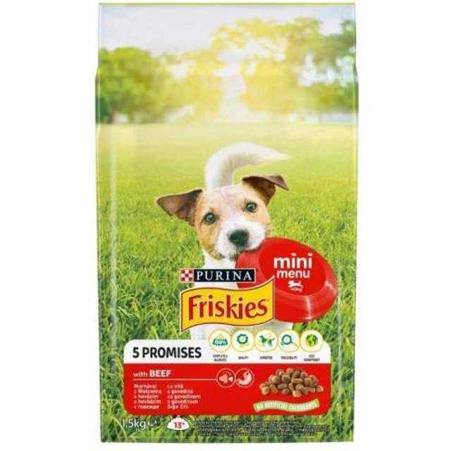 Purina Friskies Mini Menu, Vuxen, Mini (5 - 10kg), Nötkött, 1,5 kg