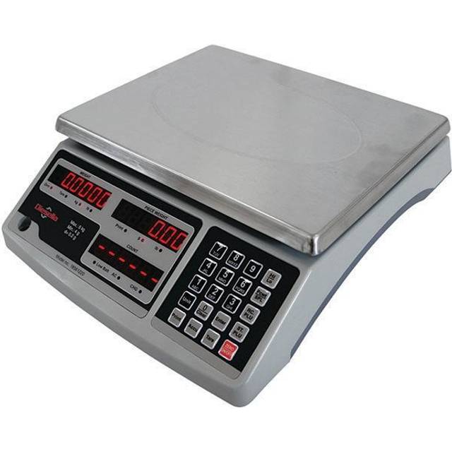 Tællevægt 15 kg / inddeling 0,5 g med LED display