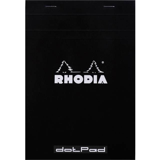 Rhodia : No.16 Basics Dot Pad : Black Cover : 80 Sheets : A5