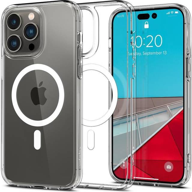 Spigen Ultra Hybrid MagFit Case Compatible with iPhone 14 Pro Max - White