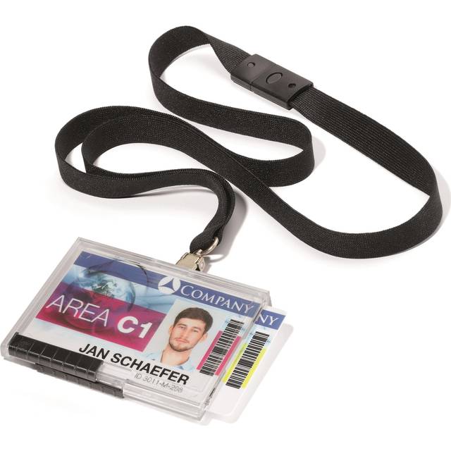 Durable PUSHBOX Duo Lanyard ID Holder