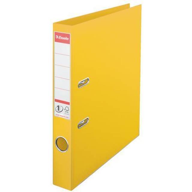 Esselte - Mini Lever Arch File Polypropylene A4 50mm Spine Width Yellow (Pack 10)