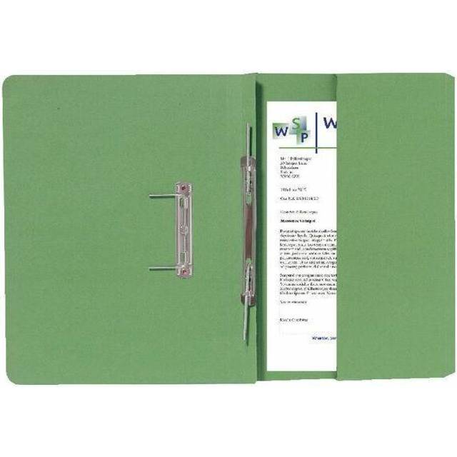 Exacompta Guildhall Transfer Spiral Pocket File Foolscap Green Pack 25