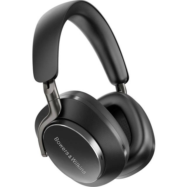 Bowers & Wilkins PX8 flaggskepp brusreducerande trådlösa over-ear-hörlurar med Bluetooth 5.0 och snabbladdning, 30 timmars högupplöst uppspelning och inbyggd mikrofon – svart