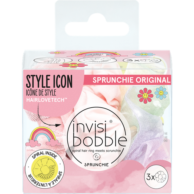 Invisibobble Sprunchie Retro Dreamin&#39; Macaron   3 stk.