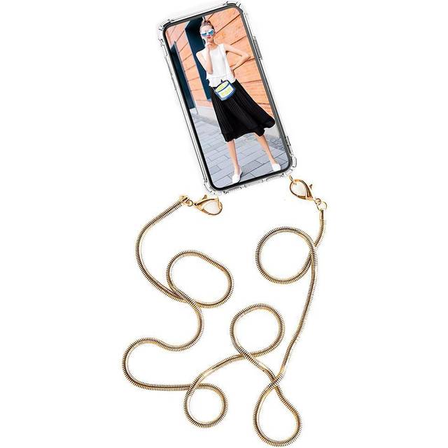 Boom iPhone 13 Mini skal med mobilhalsband- Chain Golden
