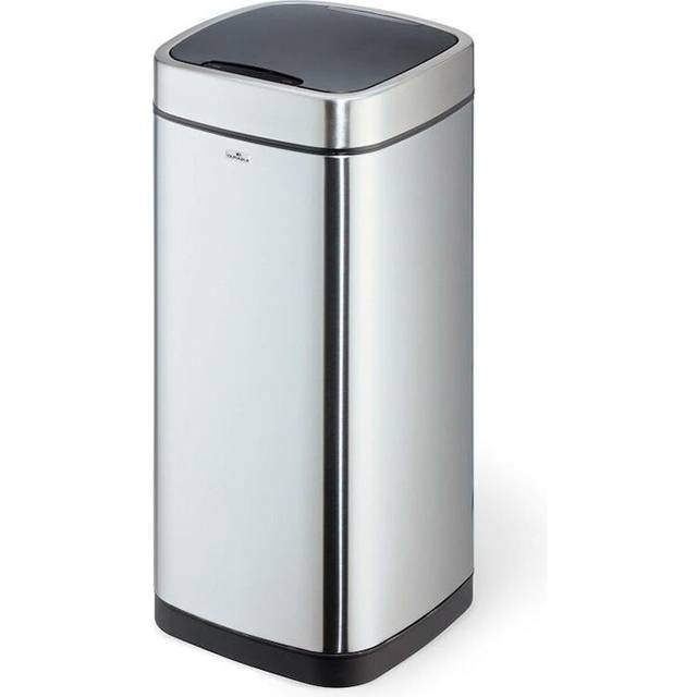 Durable papperskorg med sensor NO TOUCH, med innerhink, 35 liter, silver, 342323
