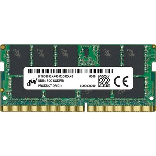 Micron - DDR4 - modul - 32 GB - SO DIMM 260-pin - 3200 MHz / PC4-25600 - CL22 - ECC