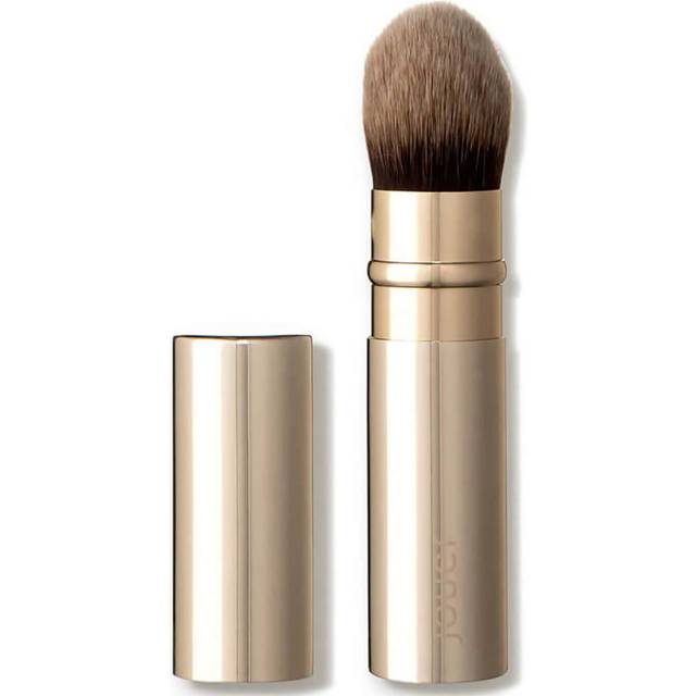 Jouer Essential Travel Complexion Brush - Cosmetic Makeup Brush - Travel Friendly - Soft Synthetic Bristles - Cruelty, Gluten & Paraben Free - Vegan F