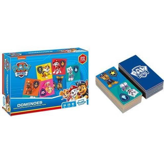 Paw Patrol Number Learning Game | 28 Fun Dominoes | Make a Match with the Paw Patrol Team | Great Gift For Kids Aged 3+,Blue