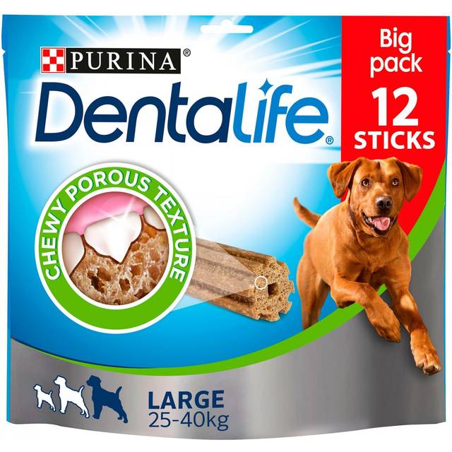 Purina Dentalife Large Dog Dental Dog Chews, 12 Sticks