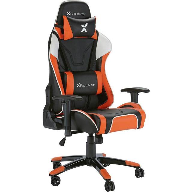 X Rocker Agility eSports Office PC Gaming Chair - Black & Orange, Black