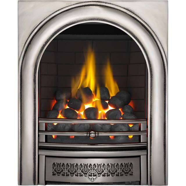 Focal Point Fires 3.5kW Arch Full Depth Gas Fire - Chrome, Silver