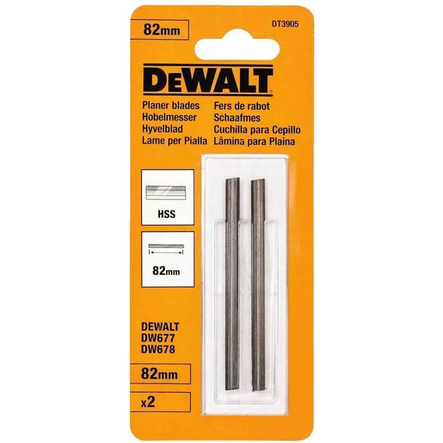 DeWalt 82mm HSS Planer Blades Pack of 2