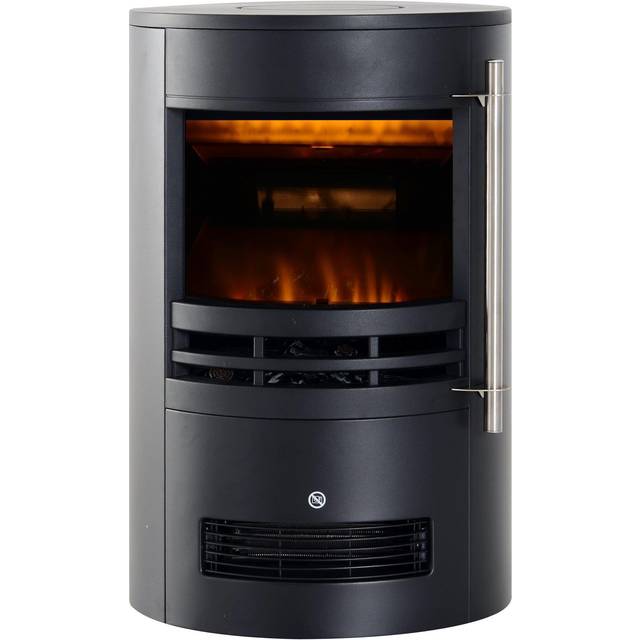 HOMCOM Electric Fireplace Heater 900W/1800W-Black | TJ Hughes Black