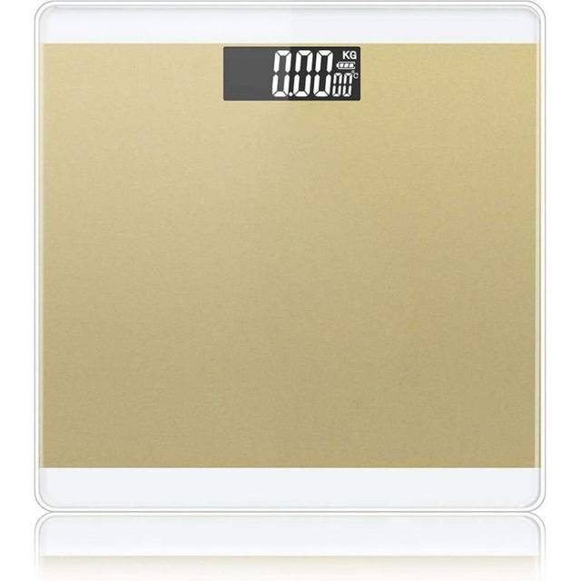Aquarius 3 in 1 Digital Bathroom Scales with Step-On Technology, Max 180kg, Gold