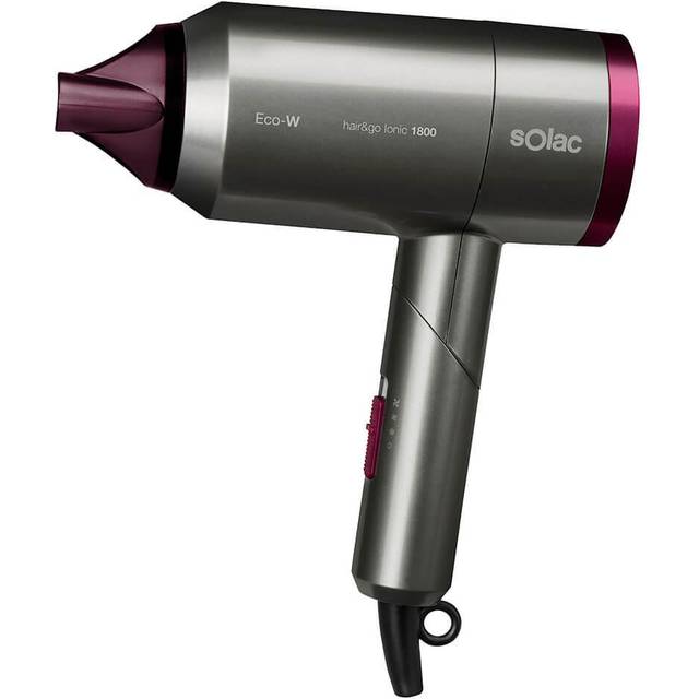 Solac HairochGo Ionic 1800 hopfällbar hårtork och hårfön med jonisk funktion