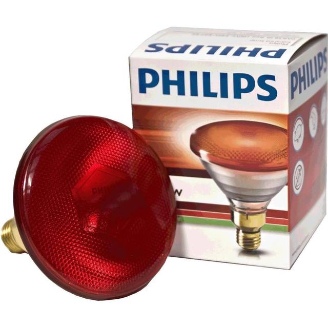 Philips 250w E27 Ruby Infrared Reflector Lamp