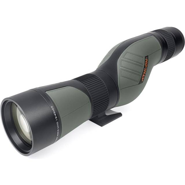 Athlon Optics Ares UHD 15-45x65 Spotting Scope - Straight, Green/Black
