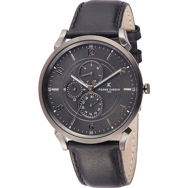 Pierre Cardin Pigalle Boulevard Mens Black Watch CPI.2024 Leather - One Size