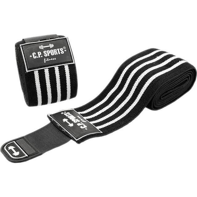 Elbow Wraps Pro, 1.3 m, black/white, C.P. Sports