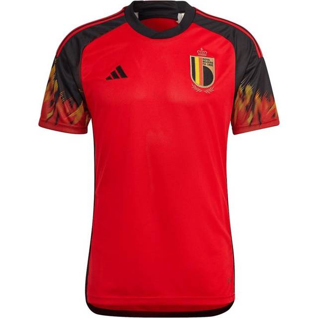 Adidas Belgium Home Mens Short Sleeve Jersey 2022 Colour: Red, Size: Extra Large